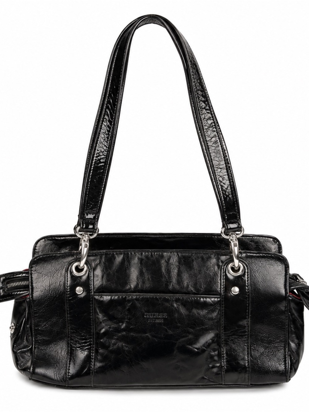 Tuscans Collection Rare Vintage Y2K Black Patent Leather Shoulder Bag